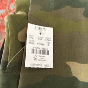 J crew camo legging new with tag
